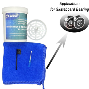 Kit de nettoyage de roulements de skateboard WBG non toxique 100% écologique, liquide d'entretien des roulements, nettoyant pour roulements de skateboard - Product Image 2