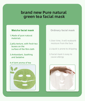 Nouveau Masque Facial au Collagène 2025, Coréen, au Thé Vert, Masque de Nuit Hydratant et Raffermissant, Véritable Collagène Hydrolysé, Masque Pelliculable