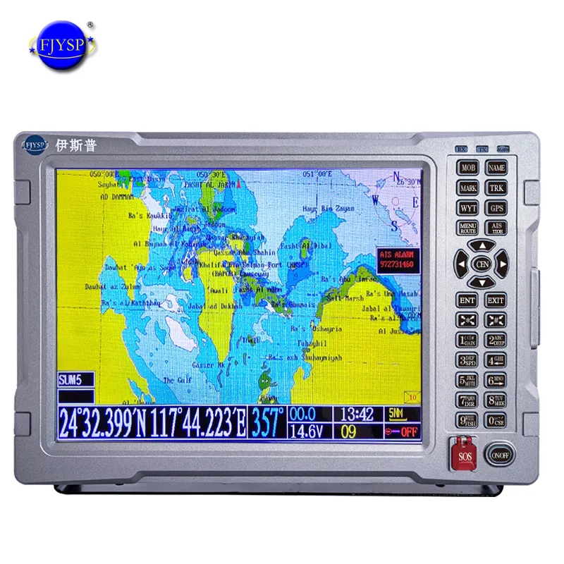 Plotter da grafico GPS AIS / Beidou marino da 12 pollici GPS con Antenna GPS interna per barca