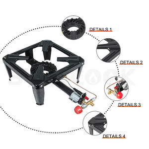 Quemador de Gas de hierro fundido para exteriores, cocina de propano para Patio, acampada y barbacoa - Product Image 3