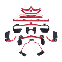 Ensemble de barres triceps lates en acier de haute qualité avec poignée de gymnastique réglable pour le fitness