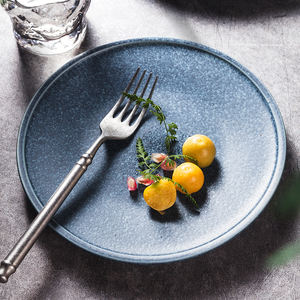 YAYU Restaurant Italien Hôtel Banquet Buffet Vaisselle Porcelaine Glaçure Bleue Dîner Plats Vaisselle En Céramique Japonais <span class=keywords><strong>Sushi</strong></span> Assiette - Product Image 1