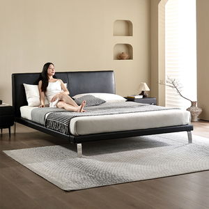YSS Design moderno King Size <span class=keywords><strong>letto</strong></span> <span class=keywords><strong>matrimoniale</strong></span> morbido imbottito testiera semplice in legno <span class=keywords><strong>matrimoniale</strong></span> modelli fantasia struttura in legno massiccio per adulti - Product Image 3