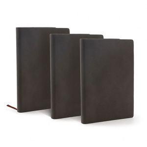 Customizable A5 Softcover PU Designed Notebook Leather Cover Journal With Embossed Logo - Product Image 4