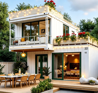 Maison miniature à 2 chambres, maison préfabriquée mobile, capsule spatiale, maison alimentée à l'énergie solaire, écologique, produit tendance 2026