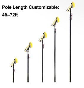 Perche télescopique en fibre de carbone <span class=keywords><strong>pour</strong></span> le nettoyage de panneaux solaires, brosse de lavage de <span class=keywords><strong>vitres</strong></span> alimentée en eau avec <span class=keywords><strong>manche</strong></span> <span class=keywords><strong>pour</strong></span> usage domestique - Product Image 6