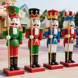 Statuetta Soldato Schiaccianoci <span class=keywords><strong>di</strong></span> Natale per Esposizioni in Negozi, Centri Commerciali e Giardini per Pesce d'<span class=keywords><strong>Aprile</strong></span>, Laurea, Giorno del Ringraziamento, <span class=keywords><strong>Festa</strong></span> del Papà - Product Image 1