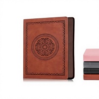 Bible personnalisée en cuir PU à couverture rigide - Édition cadeau - Cahier ligné cousu