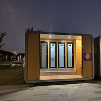 Cabine mobile modulaire personnalisable Apple Cabin, toilettes écologiques solaires, maison intelligente entièrement équipée, prix compétitif