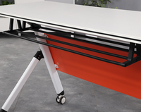Table de réunion pliable multicolore, ensemble de tables et de chaises pour salle de formation et de conférence