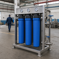 Réservoir d'eau modulaire en acier inoxydable 3000L/hour, filtration par osmose inverse, alimentation en eau à pression constante et fréquence variable
