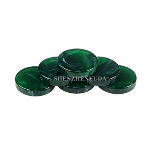 Pièces de <span class=keywords><strong>backgammon</strong></span> en résine verte faites à la main 39mm accessoires de jeu de <span class=keywords><strong>backgammon</strong></span> de plateau classique lisse - Product Image 5
