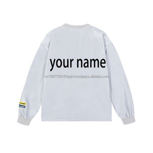 Nouveau T-shirt à manches longues pour homme, design vintage, jersey neutre, streetwear haut de gamme, logo personnalisé, collection printemps 2026 - Product Image 6