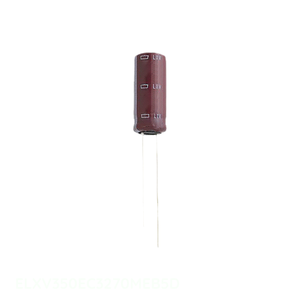 ตัวเก็บประจุ27 uF 20% 35V รัศมี th 27 uF แบบดั้งเดิมผ่านรู ELXV350EC3270MEB5D - Product Image 1