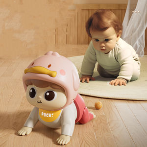 Poupée rampante d'éducation précoce pour bébés jouet apaisant de musique électrique pour s'entraîner à lever la tête amusant appel maman papa artefact - Product Image 3