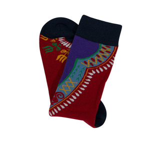 2023 calzini Unisex stampati africani colorati di nuova moda lunghi calzini africani in <span class=keywords><strong>cotone</strong></span> <span class=keywords><strong>100</strong></span>% - Product Image 3