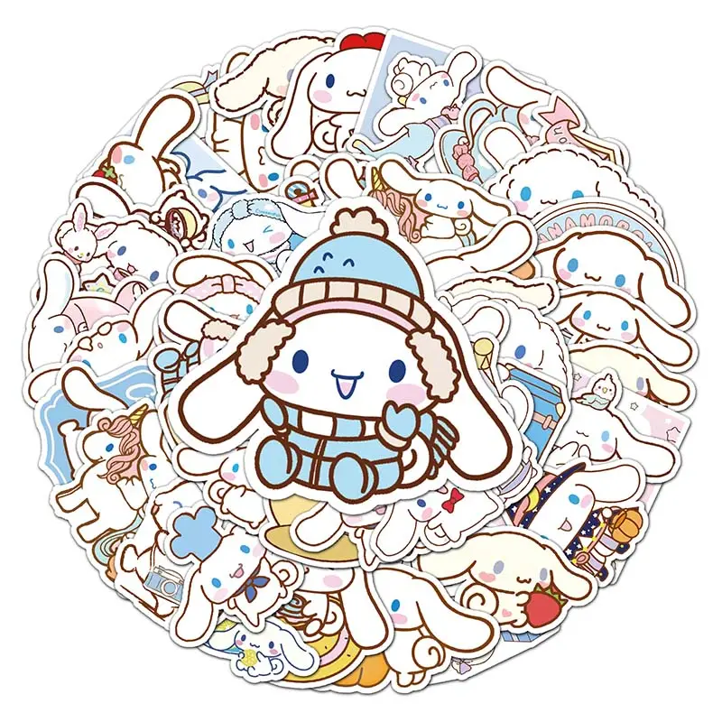 50 шт., наклейки Cinnamoroll для ноутбука