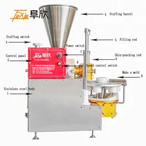 Máquina de fazer Samai em pequena escala Máquina semi automática para fazer Siomai Máquina para fazer Siomay pequena