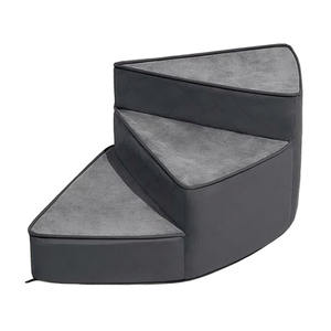 Kratzfestes Leder Drehbare Hundetreppe Verstellbare Spiral-Hunderampe für Betten - Product Image 6