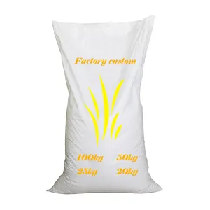 25kg 50kg 100kg pp polypropylene woven bag sack for packing rice maize corn grain animal feed customized