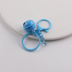 Mini campana metálica para llavero, colgante para manualidades, adorno para bolsos y muñecas, accesorio de forma redonda con acabado chapado. - Product Image 3