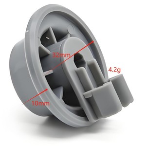 Ruedas para lavavajillas, rodillo de plástico de 32mm para lavavajillas Bosch Siemens Neff Beko, uso doméstico - Product Image 1