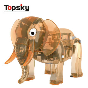 Le plus récent bricolage mécanique éléphant ensemble éducatif STEM jouets Kit pour enfants interactif jeu de société de bureau assembler des jouets en plastique - Product Image 1