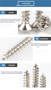 <span class=keywords><strong>Viti</strong></span> Autofilettanti in Acciaio <span class=keywords><strong>Inox</strong></span> Rivestito di Alta Qualità, Produzione Diretta dalla Fabbrica, per Fissaggio Strutture Metalliche - Product Image 5