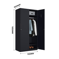 Armoire de rangement métallique extensible avec serrure à clé, design moderne, pour usage commercial, chambre, atelier, salle de sport, dortoir, école, extérieur, etc.