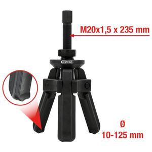 KS <b>TOOLS</b> - 700.1270 Bearing ring <b>puller</b> 3-arm with clamping cone (6 pcs) - EAN 4042146281840 TRANSMISSION - Product Image 2