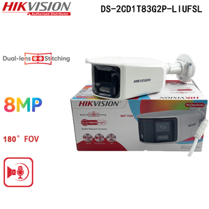 Hikvision DS-2CD1T83G2P-LIUF/SL 8MP 180 °   Cámara Panorámica Tipo Bala, Luz Híbrida Inteligente, Audio Bidireccional, Disuasión Activa, IP67, CCTV - Product Image 1