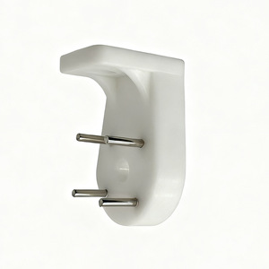 Plastic Wall Mount <b>Shelf</b> L Shape With Metal Pegs For Hanging <b>Hooks</b> And Picture Display 3-5kg Load Capacity - Product Image 3