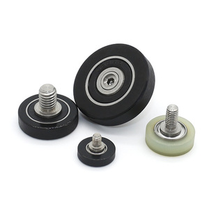 Rodamientos BDR Suministrados por el Fabricante, Poleas Recubiertas de TPU, Rodillos de Goma Suave Resistentes al Desgaste para Cajones y Ventanas, Tornillos - Product Image 6