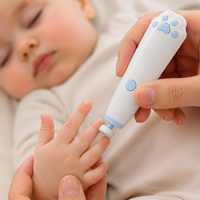 Coupe-ongles électrique pour bébé Patte de chat, lime à ongles sûre et douce pour nouveau-né, nourrisson et tout-petit