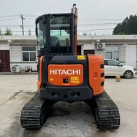 Mini-excavatrice Hitachi ZX55U d'occasion, 5,5 tonnes, excavatrice compacte sur chenilles avec moteur fiable, machine de construction hydraulique