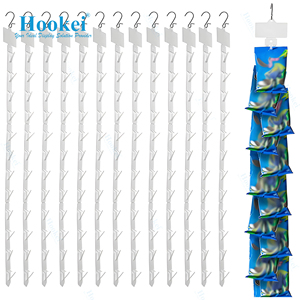 Supermarket <b>Plastic</b> Hanging Merchandising Clip Snacks Display <b>Strips</b> Foldable <b>Plastic</b> <b>Strips</b> - Product Image 2
