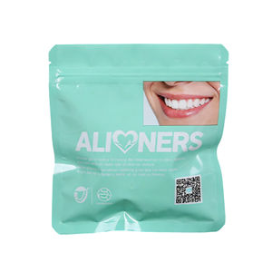 Bolsa de Embalaje Personalizada para Alineadores Transparentes, Bolsa de Ortodoncia con Cierre Mate, Bolsa Dental con Cierre Hermético de <span class=keywords><strong>Tres</strong></span> Lados - Product Image 1