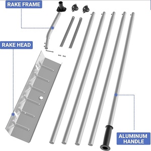 Râteau de déneigement de bonne qualité 1.48-6.1m râteau à <span class=keywords><strong>neige</strong></span> de toit à poteau télescopique avec roue en plastique - Product Image 5