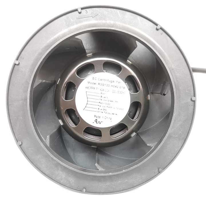 133mm Ec Centrifugal Exhaust Fan Backward Curved Blade Free Standing ...