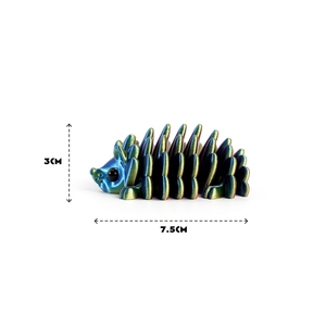 Hérisson flexible, mignon et interactif, en matériau écologique, riche en couleurs, pour la collection d'animaux et de dinosaures - Product Image 2