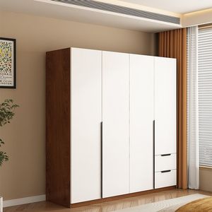 Armario con puertas abatibles, gabinete de madera con puertas, almacenamiento que ahorra espacio para dormitorios en apartamentos pequeños - Product Image 1