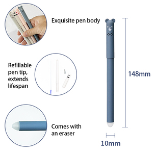 Simpatiche Penne Gel Cancellabili a Forma di Animali per Studenti Coreani, Punta 0.5mm, Inchiostro Nero e Blu, Set di Cancelleria Personalizzabile - Product Image 3