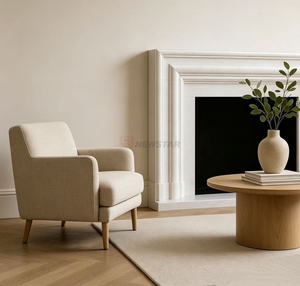Chimenea Decorativa Portátil Ajustable de Mármol Bianco Carrara Contemporánea para Hotel, Apartamento, Oficina, Edificio, Sala de Estar - Product Image 4