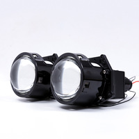 Ampoule de phare LED de voiture à double lentille, projecteur super lumineux, ligne découpée au laser, modification non destructive, 65W 12V universelle