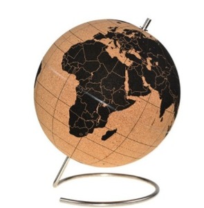 <span class=keywords><strong>Mini</strong></span> <span class=keywords><strong>Globe</strong></span> mondial pour l'éducation <span class=keywords><strong>Globe</strong></span> en liège de couleur peint à la main en métal et PVC pour les cours de géographie - Product Image 5