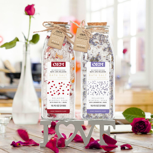 <span class=keywords><strong>Sal</strong></span> <span class=keywords><strong>de</strong></span> Baño Orgánica <span class=keywords><strong>de</strong></span> Lujo con Flores en Envases Personalizados con Etiqueta Privada y MOQ Bajo - Product Image 4