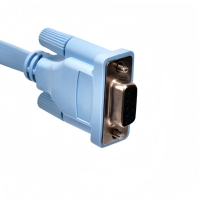 Cable de Comunicación Personalizado RJ45 a DB9 Hembra RS232 Serial, Cubierta de PVC, Blindaje Combinado, Compatible con Micrófono