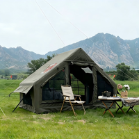 Carpa Inflable de Algodón Personalizada para Acampar en Verano, de Una Habitación, Impermeable, Apertura Automática Rápida, Protección UV, para 1-2 Personas, Gran Venta