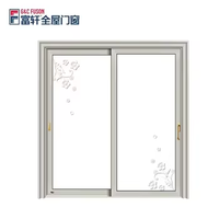 Portes modernes extérieures en verre double Fuson avec stores intégrés Portes coulissantes en aluminium au design moderne