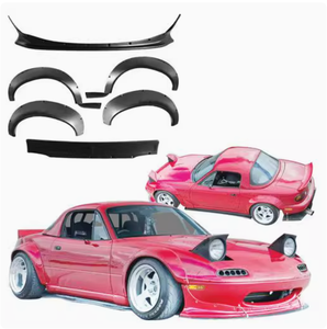 ชุดแต่งพลาสติกแท้สไตล์คลาสสิก 6 ชิ้น สำหรับกันชนประตู <span class=keywords><strong>Mazda</strong></span> Miata MX-5 NA TKYO Bunny Wide ปี 90-97 พร้อมคลิปยึด - Product Image 1